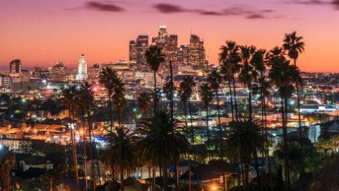 *ロサンゼルスの夜景
