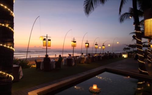 【ザ・サマヤスミニャック】「ブリーズレストラン」サンセットの時間の景色は圧巻です