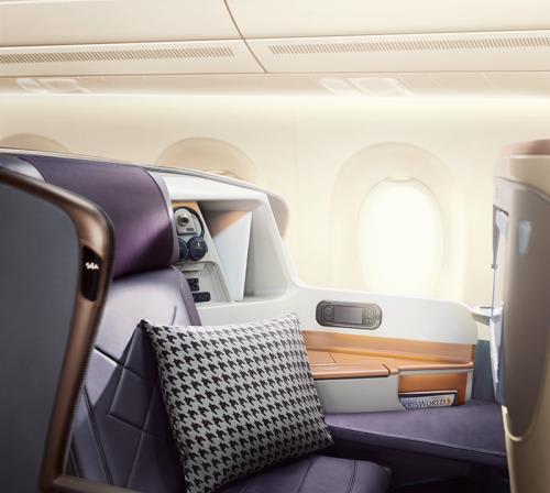 *シンガポール航空(SQ A350-900)　ビジネスクラス座席