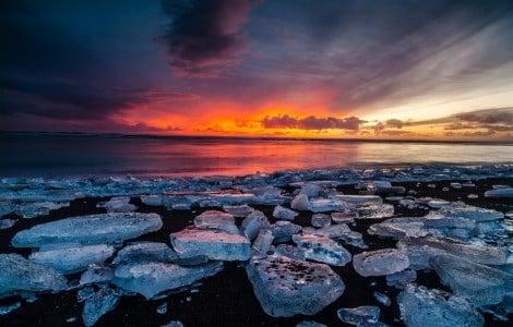 Sunset(c)Visit southiceland