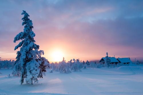 サーリセルカの雪景色-Rob Smith(C)VISIT FINLAND