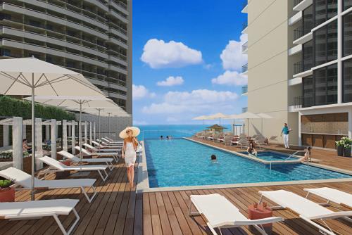 【■ハレプナ ワイキキ バイ ハレクラニ】インフィニティプール(イメージ)