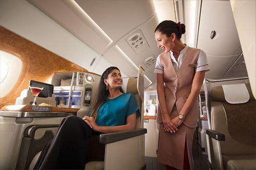 追加代金でお座席のアップグレードも可能です！/ビジネスクラスイメージ(C)エミレーツ航空