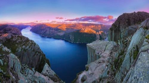 Preikestolen Panoramic Sunset(c)Fjord Norway, Paul Edmundson