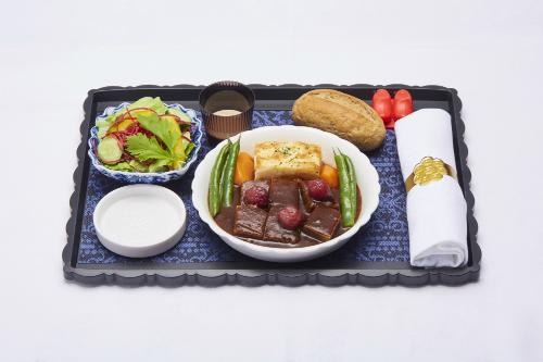 【KLMオランダ航空】 ビジネスクラス「機内食」/イメージ