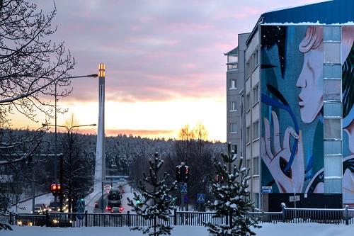 【ロバニエミ】ろうそく橋 / イメージ(C)Visit Rovaniemi (Rovaniemi Tourism & Marketing Ltd.)