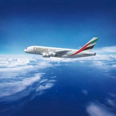 エミレーツ航空／A380 機影 イメージ（C）エミレーツ航空