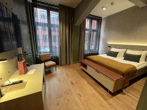 ホテルのアップグレードアレンジもおすすめです！/Scandic Helsinki Hub 部屋例1（社員撮影）