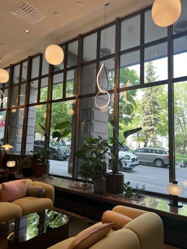 Scandic Helsinki Hub ロビー（社員撮影）