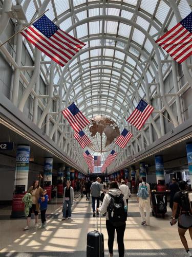 *映画「ホーム・アローン」でも使われたオヘア空港／社員撮影