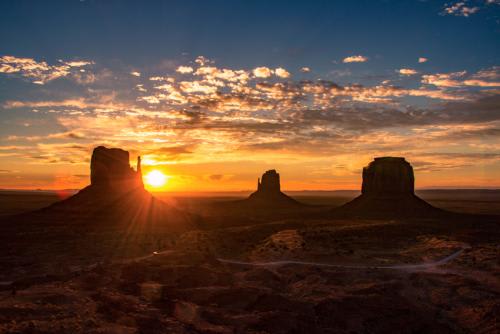 【ラスベガス】モニュメントバレー/夕日イメージ