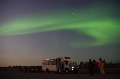 【イエローナイフ】夏のオーロラ／イメージ(C)TRANS ORBIT CANADA TOURS