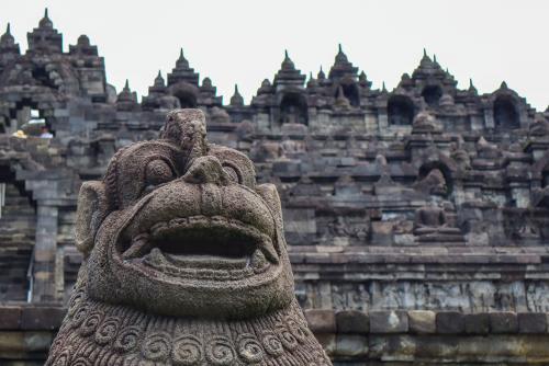 【ジョグジャカルタ】ボロブドゥール寺院 彫刻