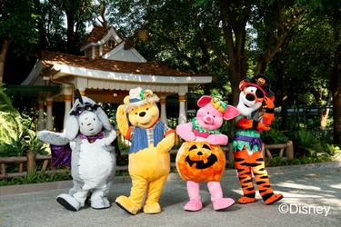 【香港ディズニーランド ハロウィン】プーさんと仲間たちもハロウィン仕様に！