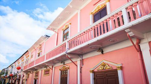 プーケット旧市街の古い様式の建物(イメージ)