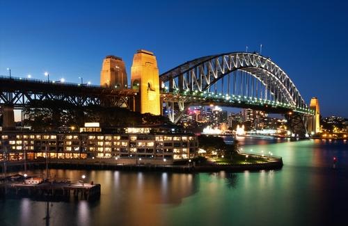 ≪ハーバーブリッジと夜景≫