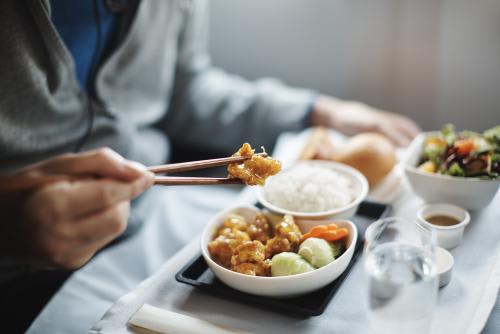 キャセイパシフィック航空 ビジネスクラス機内食（イメージ）