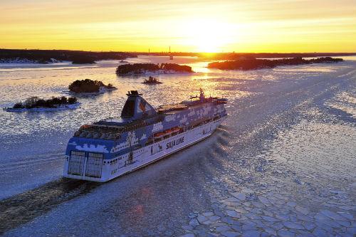 タリンクシリヤライン夕焼け(イメージ)／(C)Tallink Silja Ltd