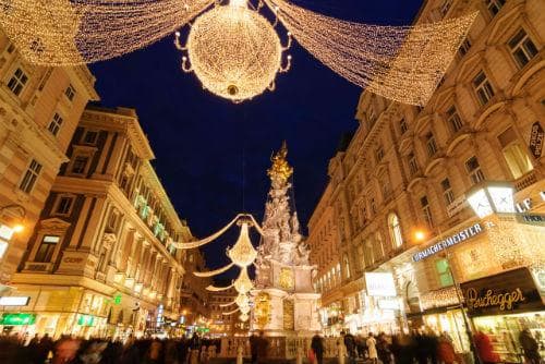 ウィーンクリスマスイルミネーション（イメージ）(C)オーストリア政府観光局 ANTO_Christmas Lights Vienna Am Graben