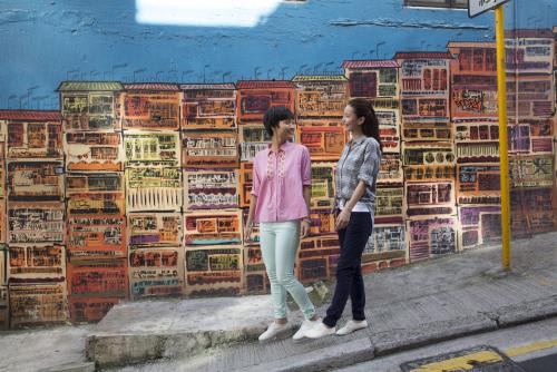 【香港】香港島のアートな街並み(イメージ)