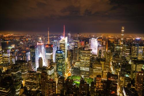 *エンパイヤステートビルからの夜景