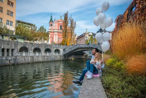 【リュブリャナ】美しい街並み／イメージ(www.slovenia.info, photo:Ljubljana - #F009885)